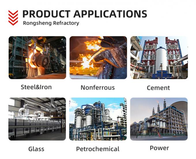 Gạch nhôm cao Gạch lửa ba mảnh mỏng cho thép nhiệt độ cao 0