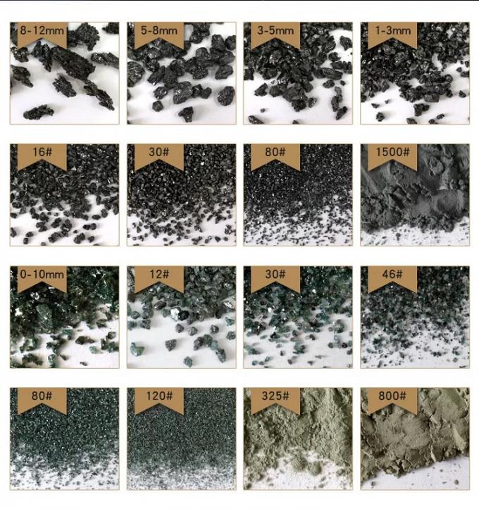 Sơn mài 98% 99% Sic Silicon Carbide Powder F60 Black Silicon Carbide 1