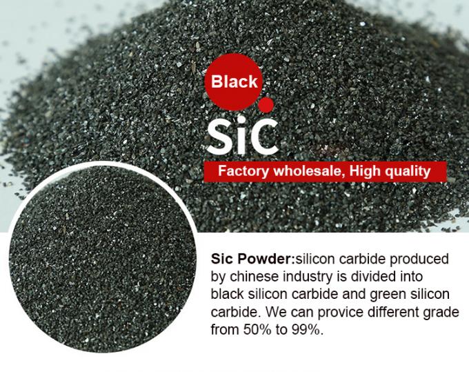 Sơn mài 98% 99% Sic Silicon Carbide Powder F60 Black Silicon Carbide 0