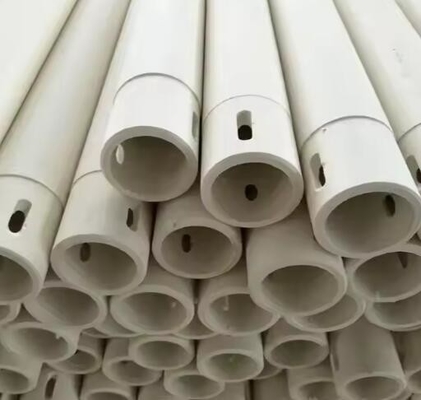 Nhiệt độ cao 99% Al2o3 Ống ống gốm lửa Alumina Ống lăn gốm cho lò gốm