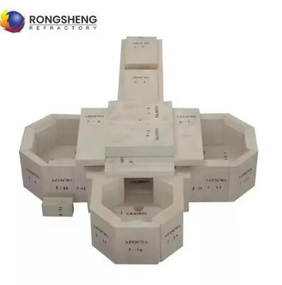 Mật độ cao AZS 33 AZS 36 AZS 41 khối đúc nóng nóng AZS Zirconia Corundum Brick cho lò nóng thủy tinh