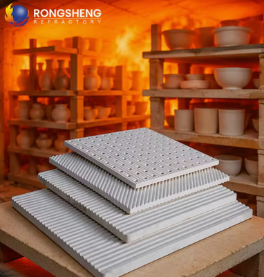 Tấm sứ Cordierite Mullite chịu nhiệt độ cao Rongsheng, Đồ dùng lò nung, Tấm sứ Cordierite, Kệ lò, Tấm đỡ