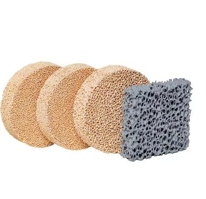 Bộ lọc bọt Ceramic kích thước tùy chỉnh 10-60ppi Alumina Foam Ceramic Filter Plate cho lọc đúc nhôm nóng chảy