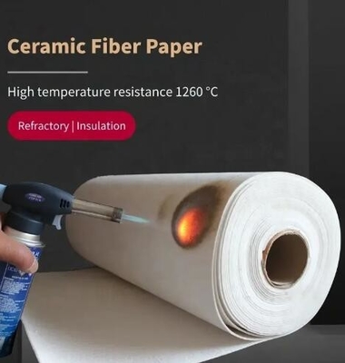 Nhà máy cung cấp 2mm 10mm vật liệu chống lửa vải sợi gốm gốm 1260c cách nhiệt giấy vải gốm
