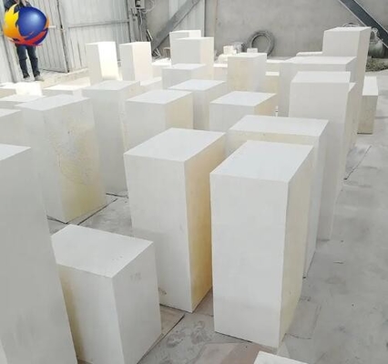 Vật liệu chống cháy cao cấp đúc hợp kim zirconia corundum gạch điện đúc chống cháy azs khối