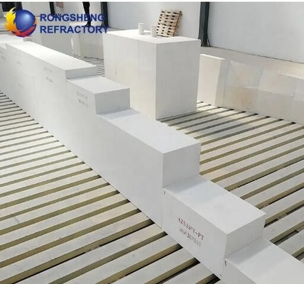Vật liệu chống cháy cao cấp đúc hợp kim zirconia corundum gạch điện đúc chống cháy azs khối
