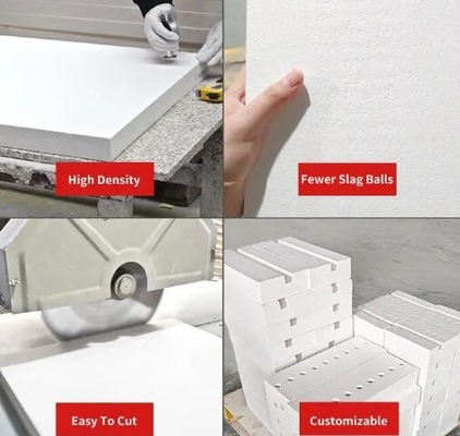 1260 Bảng sợi gốm lửa chống cháy Bảo hiểm nhiệt Bảng silicat nhôm cho lò công nghiệp