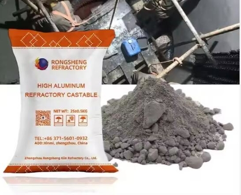 Nồi lò Phosphate liên kết không hình dạng vật liệu lửa cao nhôm lửa đúc cho nồi hơi