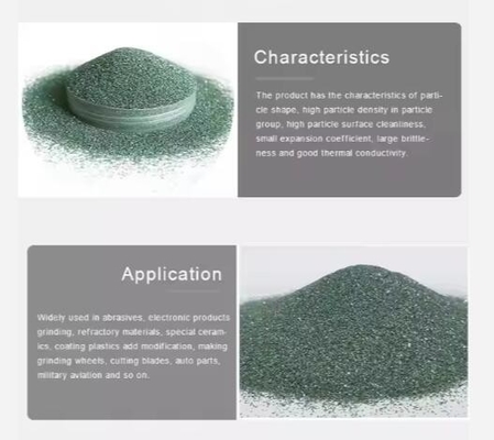 Độ tinh khiết cao 99% bột Sic 16#~2000# Carbonit Silicon Xanh lửa cho chất mài mòn và thổi cát