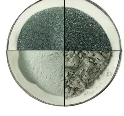 Độ tinh khiết cao 99% bột Sic 16#~2000# Carbonit Silicon Xanh lửa cho chất mài mòn và thổi cát