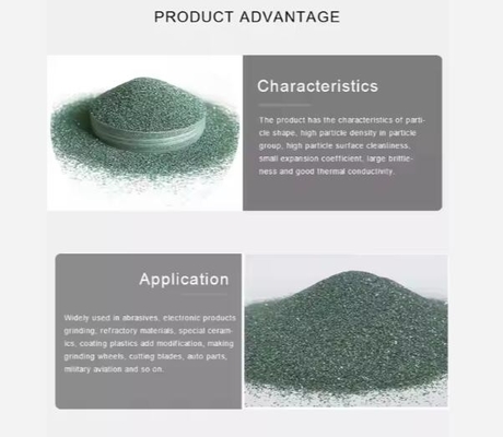 Bột Silicon Carbide màu xanh lá cây đen tinh khiết cao 98% 99% SIC Emery Carborundum Grit