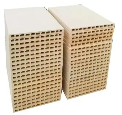 Đồ nội thất lò thủy tinh Mullite Cordierite Plate Grooved Perforated Cordierite Mullite Slab Setter gốm lửa