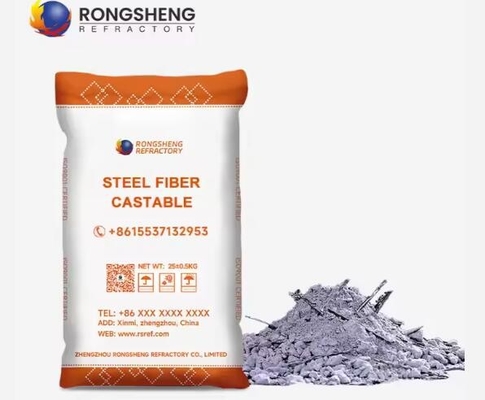 Rongsheng nhôm thép sợi đúc chất lượng cao chống xói thép sợi cứng đúc cho lò công nghiệp