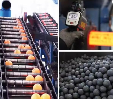 Chất lượng cao môi trường nghiền đúc quả bóng 20mm 60mm 120mm Chrom Steel Balls cho bóng máy điện xi măng