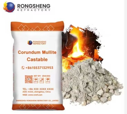 Chất lượng cao Cement Refractory Chất đúc 1600C Corundum Mullite Chất đúc chống mòn Đối với lớp lót lò nhiệt độ cao