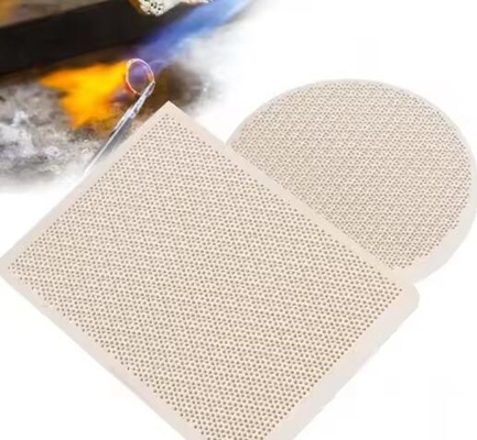 Độ bền cao 50-200 mm Cordierite Porous Infrared Honeycomb Ceramic Plate Đối với lò đốt chống sốc nhiệt