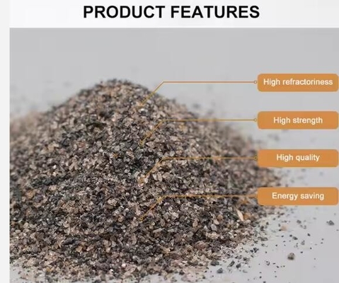 56-58% Al2o3 lửa Andalusite Giá 0-1mm 1-3mm 200mesh Các nguyên liệu thô lửa