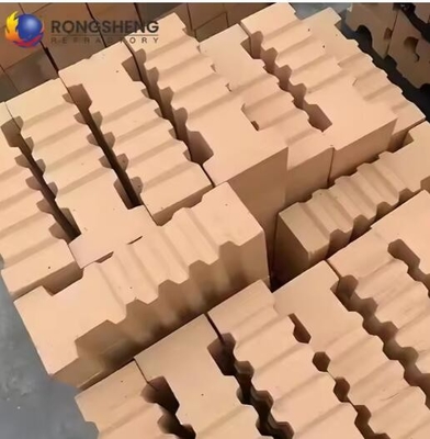 Công nghiệp lò treo lửa gạch Khả năng chống cú sốc nhiệt tuyệt vời Retractory cao nhôm gạch neo cho lò sưởi nóng