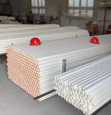Nhiệt độ cao 99% Al2o3 Ống ống gốm lửa Alumina Ống lăn gốm cho lò gốm
