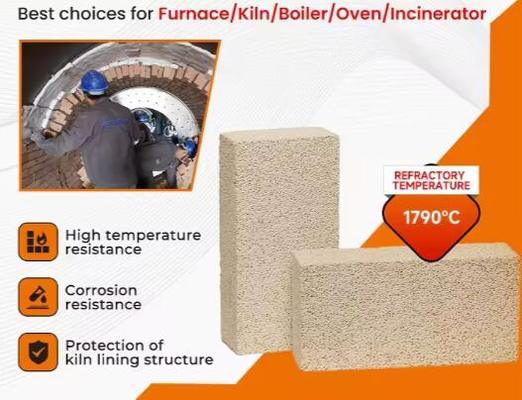 Hóa chất Hóa chất vô cơ Sản phẩm phi kim loại Chịu lửa Nhiệt độ cao Nhôm Cách nhiệt Gạch Ladrillos Refractarios Gạch chịu lửa nhôm cho Lò nấu sắt