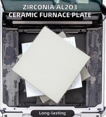 Tấm gốm Zirconia Al2O3 cho ứng dụng công nghiệp lò nhiệt độ cao, cắt uốn tùy chỉnh
