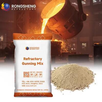 Industrial Furnace Refractory Gunning Materials Alumina Magnesia Gunning Mix For Boiler And Kiln Unshaped Refractory