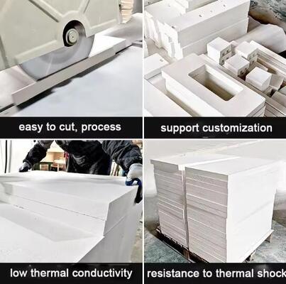 Lớp lót lò bếp nhôm silicate chống nhiệt 20mm 50mm 1260 1430 độ Inorganic Ceramic Fiber Insulating Boards
