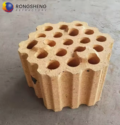 Gạch kiểm tra chịu lửa công nghiệp Gạch kiểm tra Alumina Silica cao cho bếp lò nóng và lò tái sinh