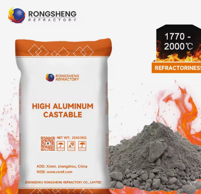 Chống xói mòn cao 65% 75% Al2o3 Xăng thấp chất đúc cao nhôm cao vật liệu lót lửa cho lò điện cung