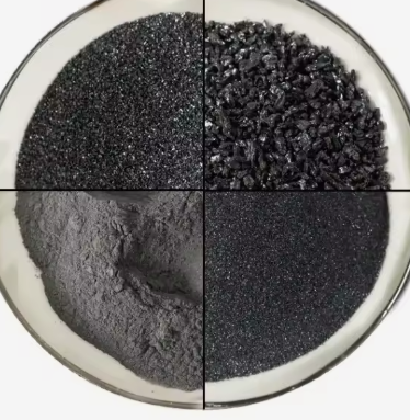 Cao chất lượng Black Silicon Carbide Emery Powder 97-99% Độ tinh khiết Sic Abrasive Refractory Polishing Silicon Carbide Grit