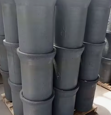 Nhà máy cung cấp lớn Sic Crucible 50kg 350kg Silicon Carbide Pot Sagger Silicon Carbide Crucible cho nóng chảy sắt đúc