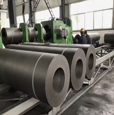Điện cực graphite công suất cao với núm vú 700uhp Điện cực graphite tổng hợp để nóng thép Eaf lò cung điện