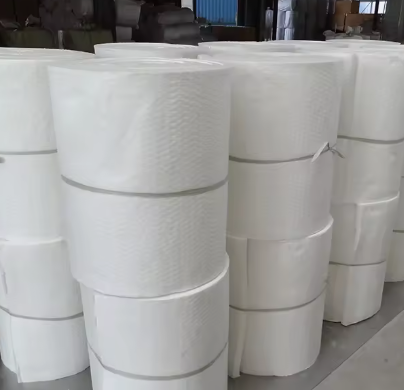 Nhiệt độ cao 1430 ° C 1800 ° C Chăn len sợi gốm 25mm 50mm Độ dày Polycrystalline Mullite Blankets cách nhiệt
