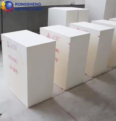 Đồ gạch đúc nóng nhiệt độ cao Đồ gạch Corundum Zirconia AZS-41, AZS-36, AZS-33 Cho lò kính
