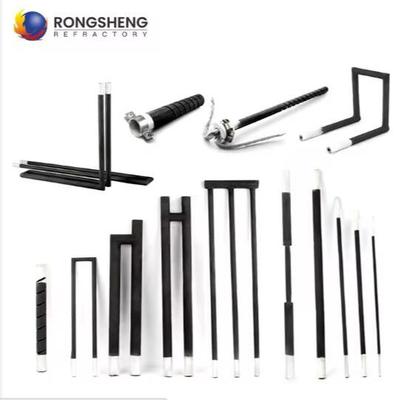 Nhiệt độ cao U,W,H, xoắn ốc, kiểu thẳng Silicon Carbide nhiệt yếu Sic Đường sưởi cho lò xát