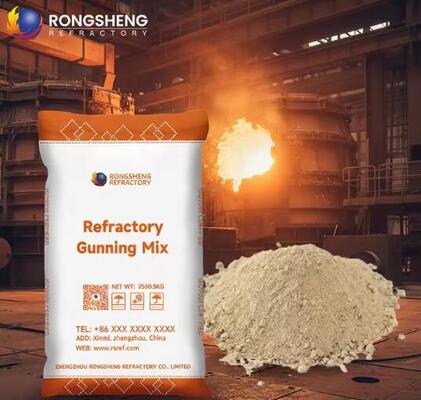 Vật liệu phun chịu lửa gunning mix magie alumina corundum chịu nhiệt độ cao 1750°C cho lớp lót lò hơi lò nung