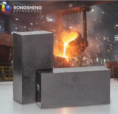 Rongsheng Nhiệt độ cao Alumina Magnesia Carbon Đồ gạch chống cháy cho lò cảm ứng