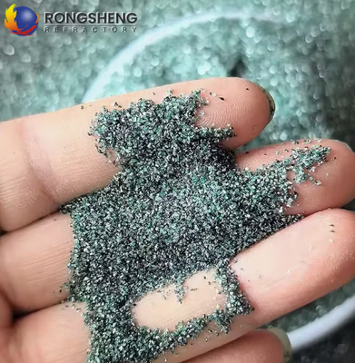 Độ Tinh Khiết Cao RONGSHENG Xanh Silicon Carbide Bột Mài Mòn Nhám 240 #360 # F1200 Độ Bền Cao 1900 Gốm Chịu Nhiệt