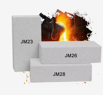 Rongsheng Jm23 Jm26 Jm28 Jm32 Đồ gạch lửa cứng 1800C Đồ gạch cách nhiệt ánh sáng trắng